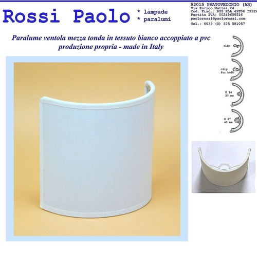 Paralume ventola mezzo tondo