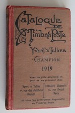 1919 WORLD CATALOG YVERT &