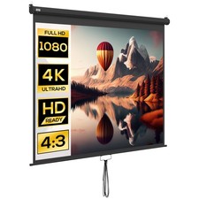 HOMCOM Telo Proiettore 100"