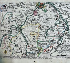 Corpus mappe cartine militari 1700 Kilian guerra sette anni Militaria Rare