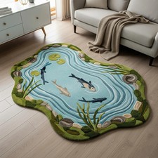 Tappeto di lana trapuntato a