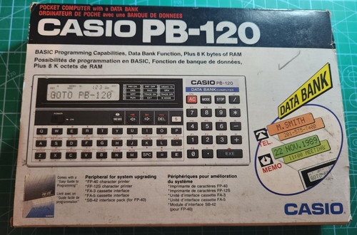 Casio 120 very rare - pb-120,