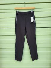 ZARA Black WHITE Trousers