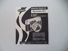 advertising Pubblicità 1961 VOIGTLANDER DYNAMATIC
