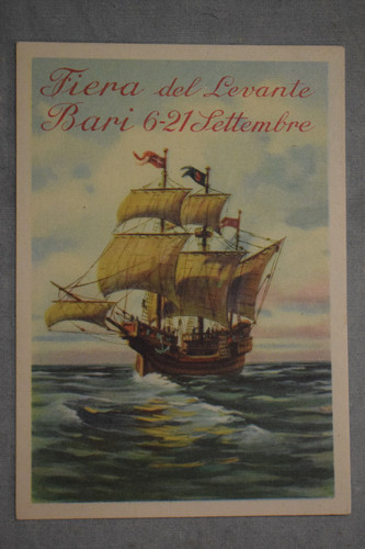 Cartolina fiera del levante - cartolina,