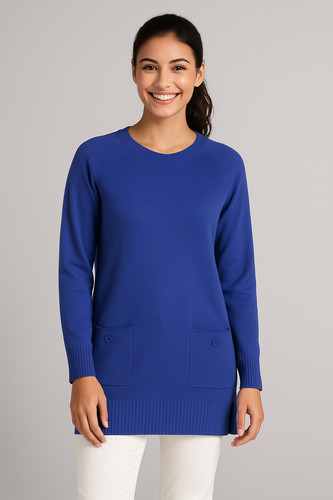 Maglione donna lana girocollo - maglione,