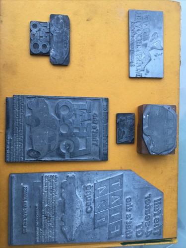 Vintage fiat printing plates - vintage,