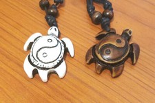 CIONDOLO COLLANA TARTARUGA TAO UOMO DONNA SURFISTA MARE YOGA IDEA REGALO