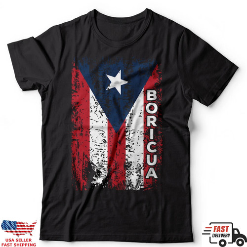 Maglietta boricua bandiera - maglietta,