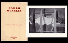 Opuscolo mostra Carlo Quaglia. Galleria Alibert Roma 