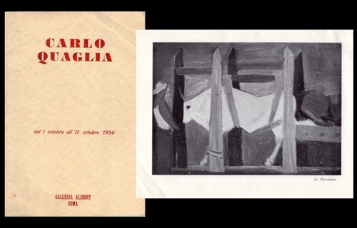 Opuscolo mostra carlo quaglia - opuscolo,