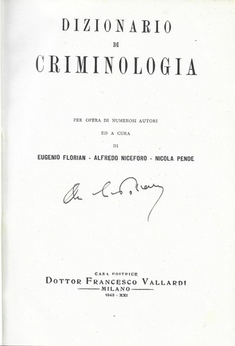 Dizionario criminologia 2 - dizionario,
