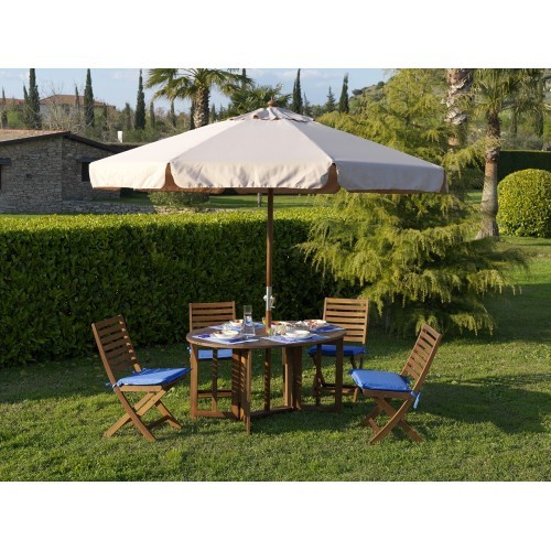Ombrellone legno rotondo 3 - legno,