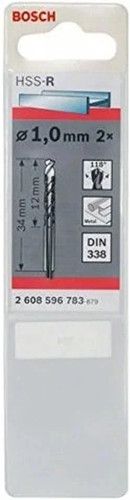 Punta cil hss - d1, r