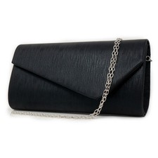 Pochette nera cerimonia a