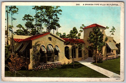 Cartolina epoca villa serena - cartolina,