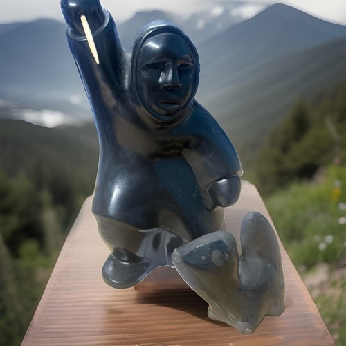 Statua hanter eschimese - statua,