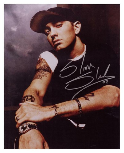 Eminem slim shady autografo - eminem, /