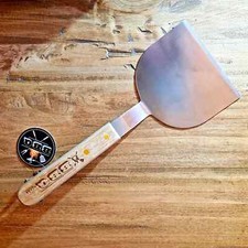 Griglia Paletta Barbecue con Manico in Legno - Metallo - 30 cm x 12,5 cm