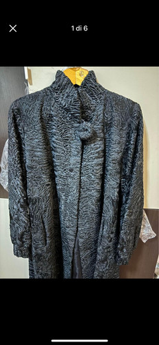Pelliccia astrakan colore nera - pelliccia,
