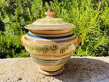 ? vecchio orcio potiche ceramica Grottaglie PUGLIA maiolica dipinta a mano