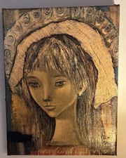 Dipinto ritratto astratto olio