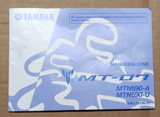 LIBRETTO USO E MANUTENZIONE PER YAMAHA MT 07 2019 B4C-28199-H1