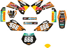 kit decal ktm 2005-07 EXC e KTM 2004-06 SX, grafica adesivi MX, decalcomanie