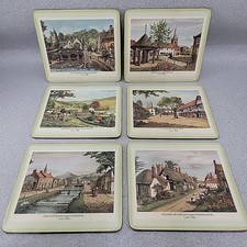 Set 6 tovagliette da tavolo vintage Pimpernel villaggi inglesi 