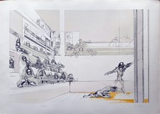 Fabrizio Clerici litografia