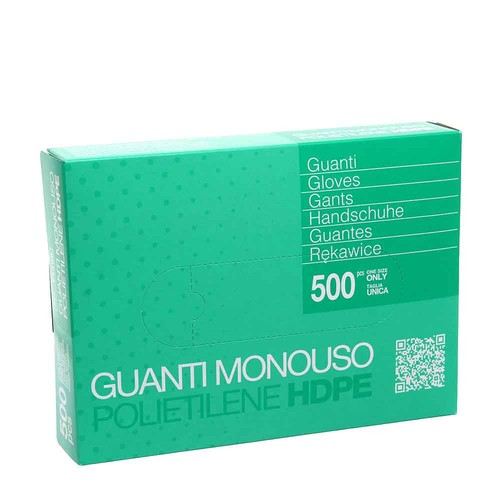 500 guanti monouso trasparenti - guanti,