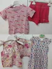 Set Lotto Bambina 12/18 Mesi Completo Adidas h&m T-shirt Pantaloncini Vestito 