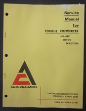 FIAT-ALLIS HD-6EP HD-7G convertitore di coppia cingolato manuale riparazioni