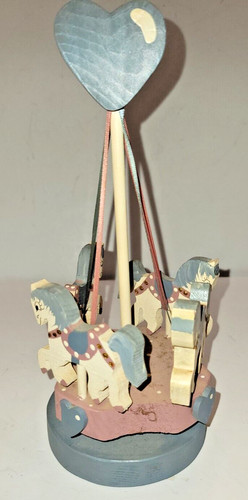 Giostra vintage legno cavalli