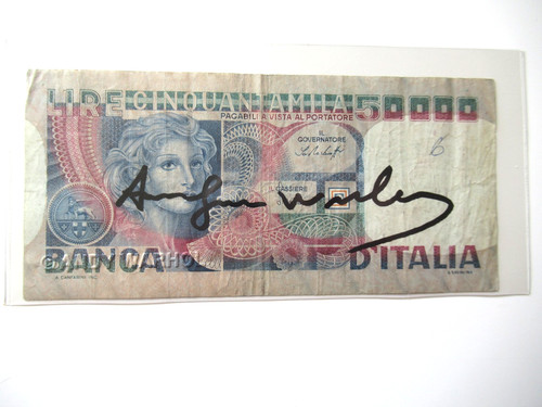 Warhol banconota vera - banconota, da
