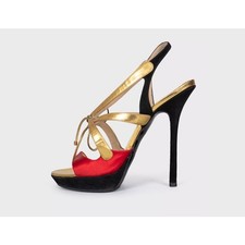 Tacchi John Galliano in camoscio e pelle - taglia 40 