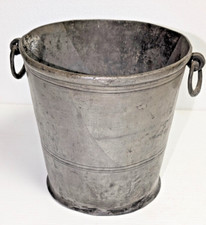 Antico Secchio da Ghiaccio per Champagne in Peltro XIX secolo 21 x 18 cm