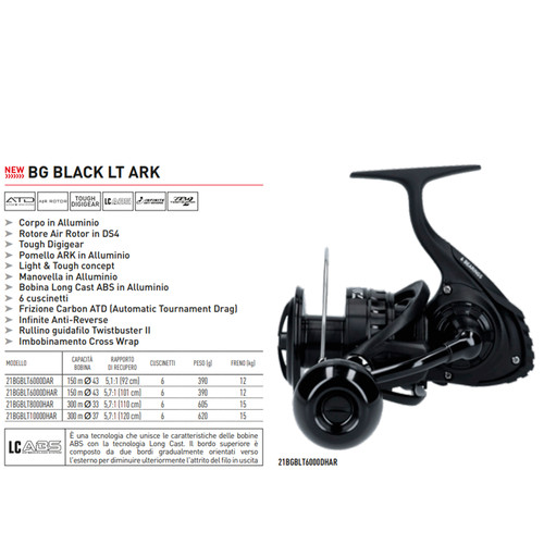 Mulinello daiwa black - bg,