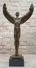Firmato Bronzo Scultura Nude