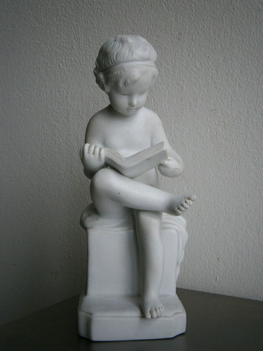 Statua porcellana bianca - in,