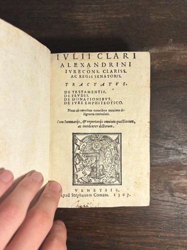 Libro iulius clarius - libro,