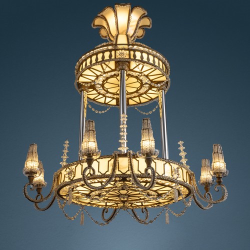 Lampadario liberty antico - lampadario,
