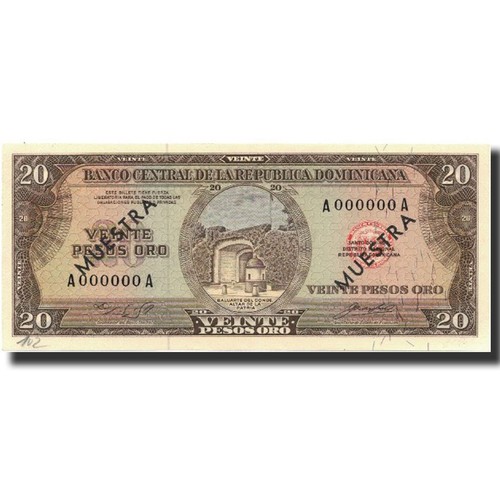 Billet dominican republic - republic,, 20