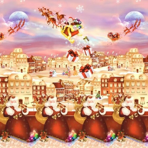 Tela cerata tovaglia natale - cerata,