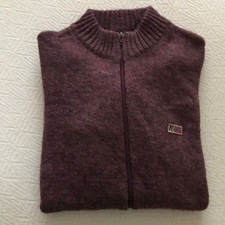 Napapirji cardigan in lana shetland made in italy mis XL