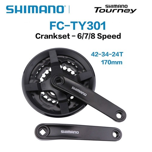 Guarnitura shimano ty301 - guarnitura, fc-ty301