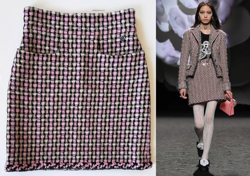 Mini gonna chanel - mini, rosa