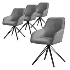 4x Sedia sala da pranzo grigio