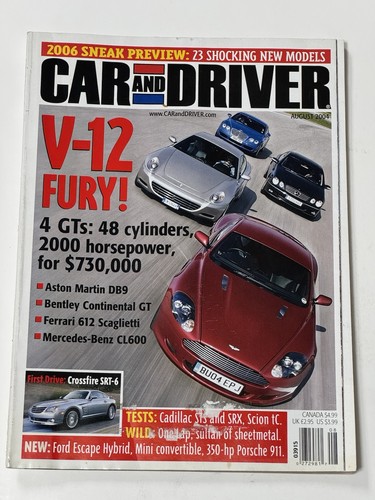 Car and driver august - car,