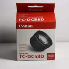 Canon TC-DC58D 2x Teleconvertitore per PowerShot G10 G11 G12 Nuovo con scatola